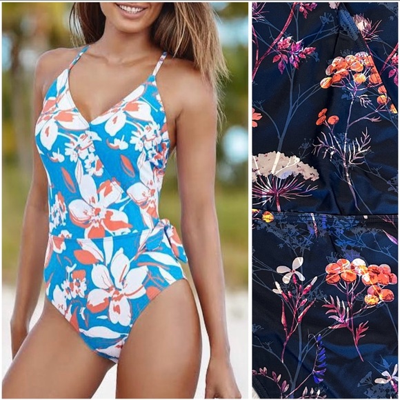 NWT Sun & Sea Crossover Style One-Piece Swimsuit, Size 10 - Picture 1 of 9